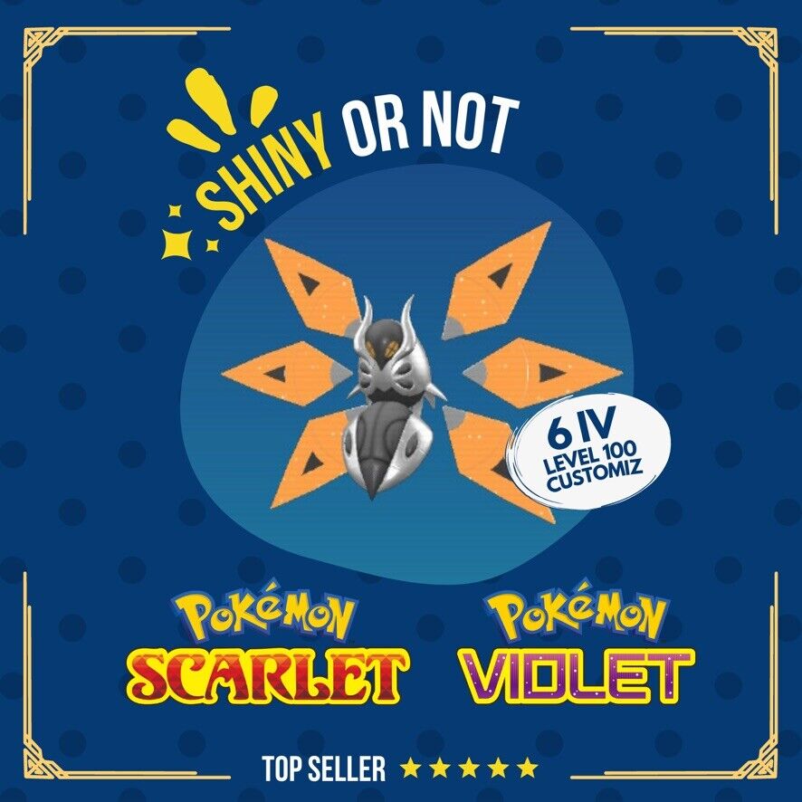 Iron moth Volcarona Paradox Shiny or Non ✨ Competitive Pokémon Scarlet Violet by Shiny Living Dex | Shiny Living Dex