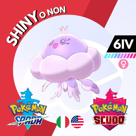 Jellicent Pink Shiny Non 6IV Competitivo Legit Pokemon Spada Scudo Sword Shield