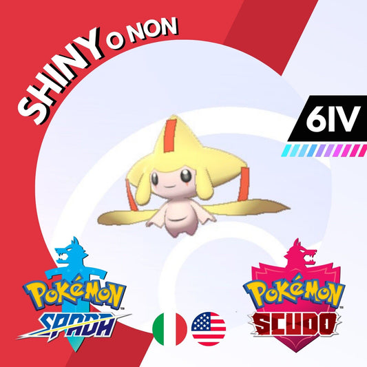Jirachi Shiny o Non 6 IV Competitivo Legit Pokemon Spada Scudo Sword Shield