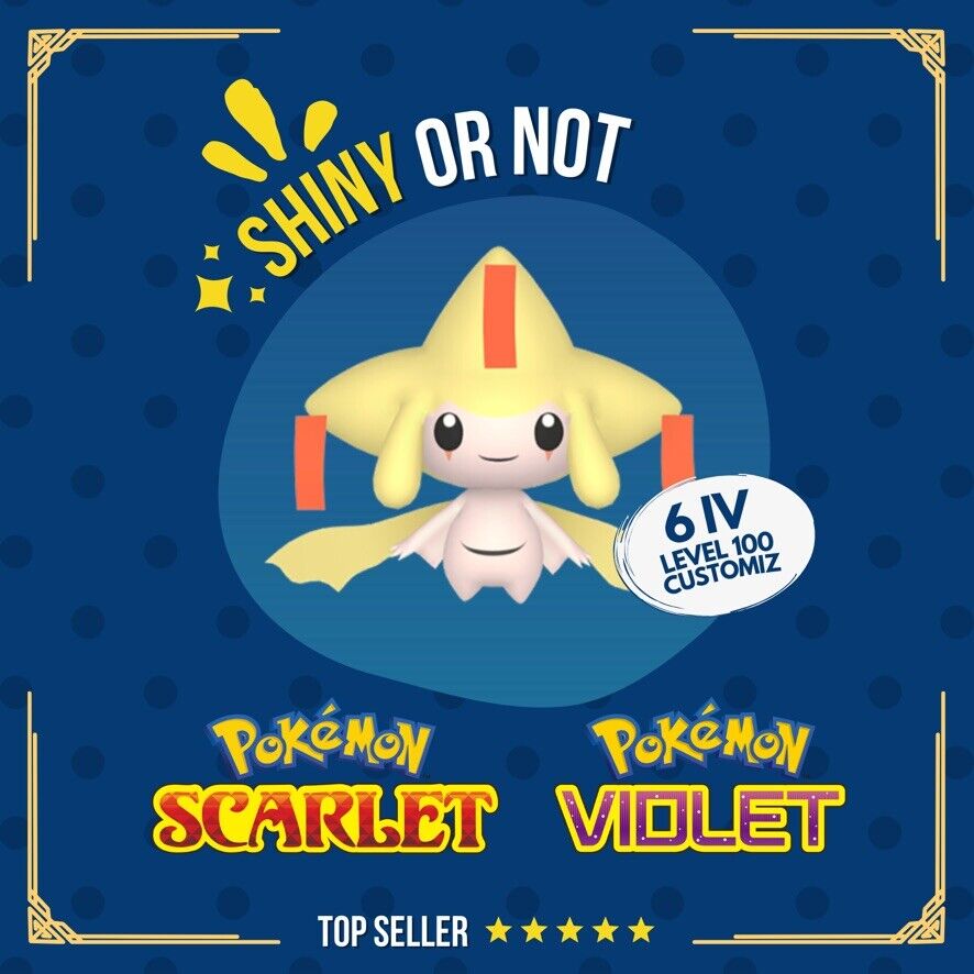 Jirachi Shiny or Non ✨ 6 IV Competitive Customizable Pokémon Scarlet Violet by Shiny Living Dex | Shiny Living Dex