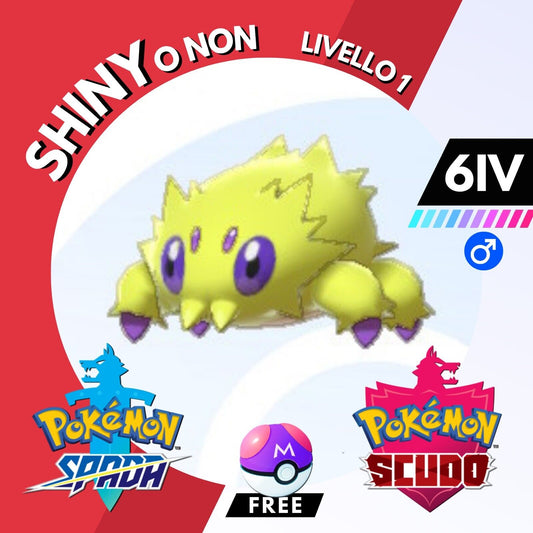 Joltik Shiny o Non 6 IV e Master Ball Legit Pokemon Spada Scudo Sword Shield