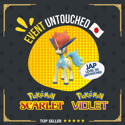 Keldeo Event Get Mythical 241122 Japanese Untouched IV Pokémon Scarlet Violet