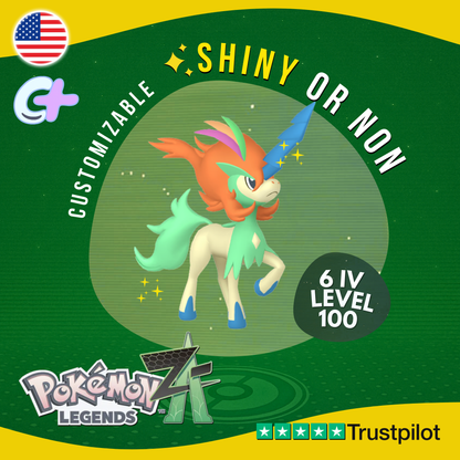 Keldeo Resolute Horn Form ✨ Shiny or Non Shiny 6 IV Pokémon Legends Z-A ZA Z A