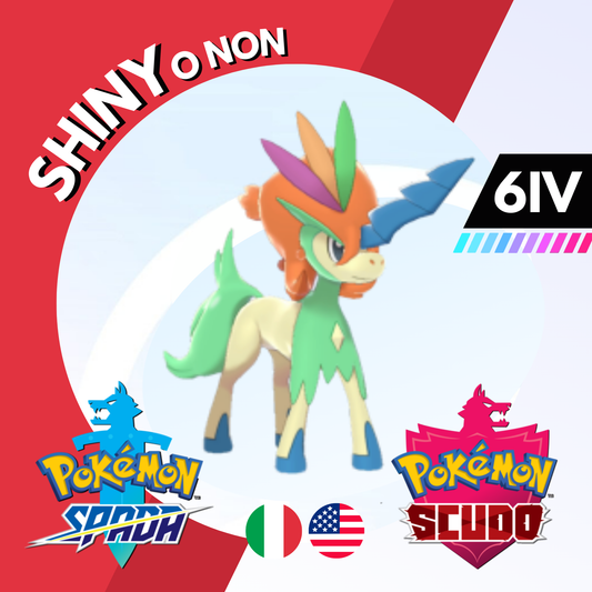 Keldeo Shiny Resolute Form 2025 6 IV Legit Pokemon Spada Scudo Sword Shield