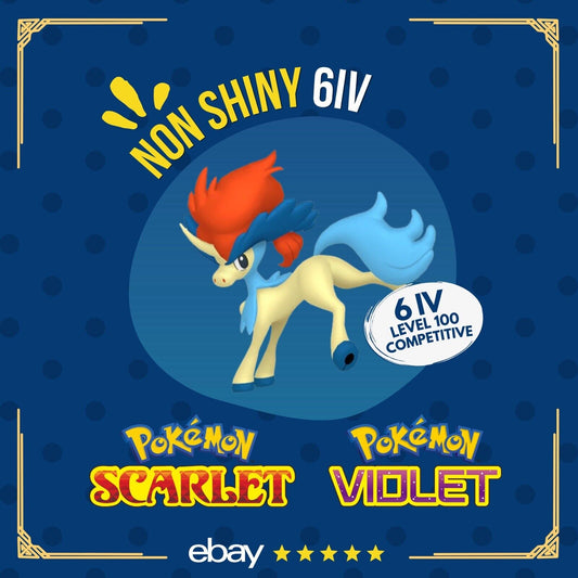 Keldeo Standard 6 IV Competitive Battle Customizable OT Pokémon Scarlet Violet by Shiny Living Dex | Shiny Living Dex