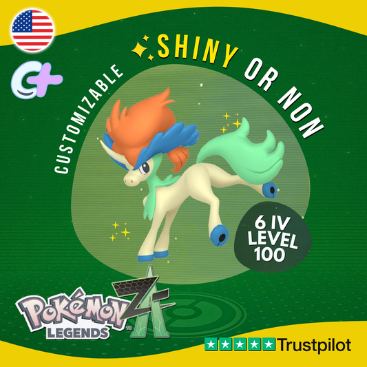 Keldeo Standard ✨ Shiny or Non Shiny 6 IV Pokémon Legends Z-A Competitive ZA Z A
