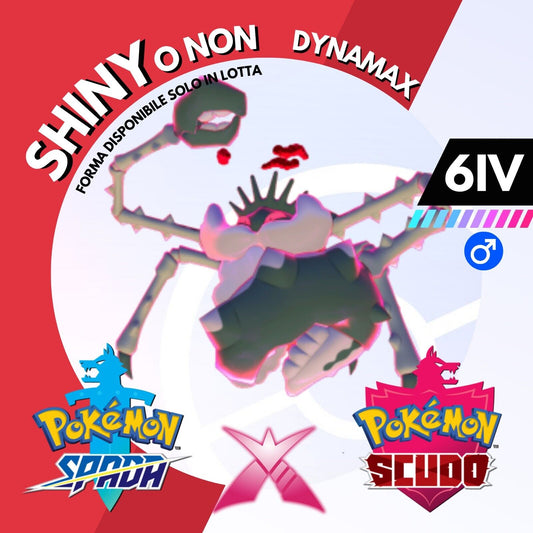 Kingler Gigantamax Dynamax Shiny o Non 6 IV Pokemon Spada Scudo Sword Shield