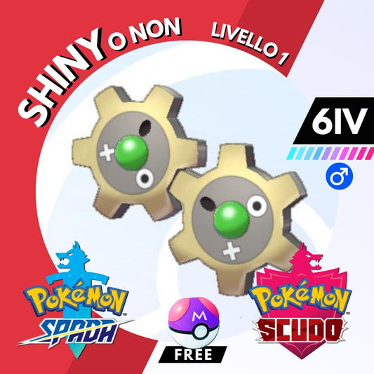 Klink Shiny o Non 6 IV e Master Ball Legit Pokemon Spada Scudo Sword Shield