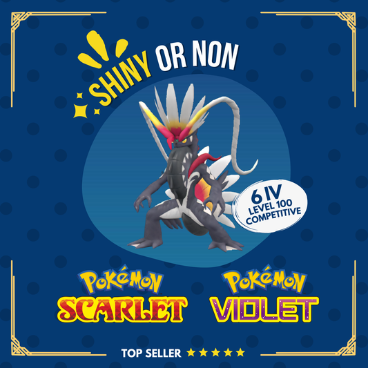 Koraidon Shiny or Non Shiny 6 IV Competitive Customizable Pokémon Scarlet Violet OT Level