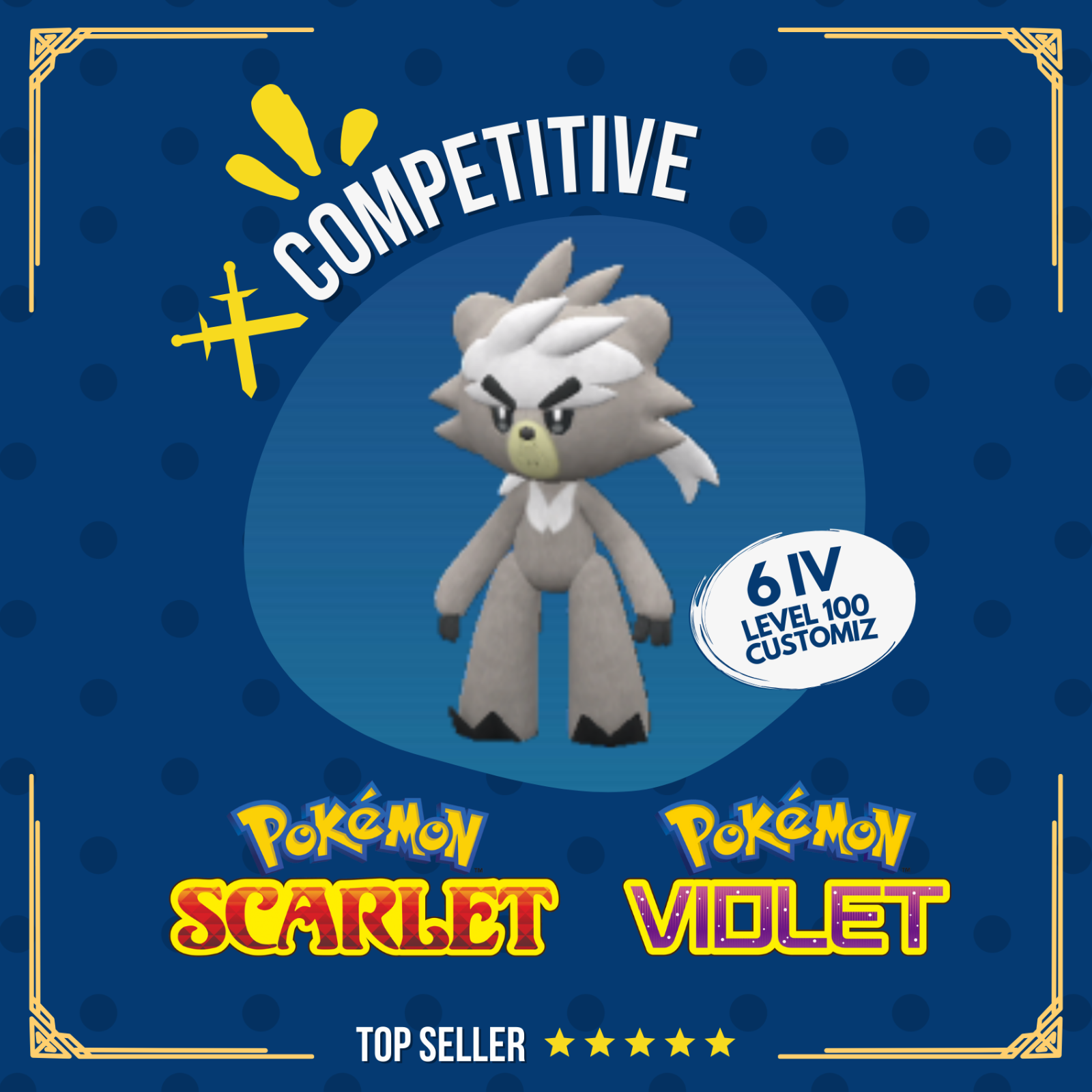 Kubfu Non Shiny ✨ 6 IV Competitive Customizable Pokémon Scarlet Violet by Shiny Living Dex | Shiny Living Dex