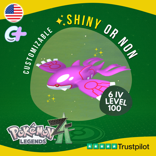 Kyogre ✨ Shiny or Non Shiny 6 IV Pokémon Legends Z-A Custom Competitive ZA Z A