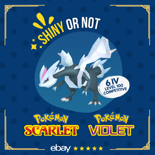 Kyurem Shiny or Non ✨ 6 IV Competitive Customizable Pokémon Scarlet Violet by Shiny Living Dex | Shiny Living Dex