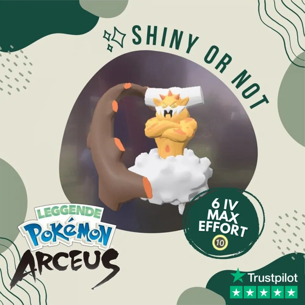 Landorus Incarnate Shiny ✨ Legends Pokémon Arceus 6 Iv Custom Ot Level Gender