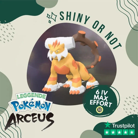 Landorus Shiny ✨ Legends Pokémon Arceus 6 Iv Max Effort Custom Ot Level Gender