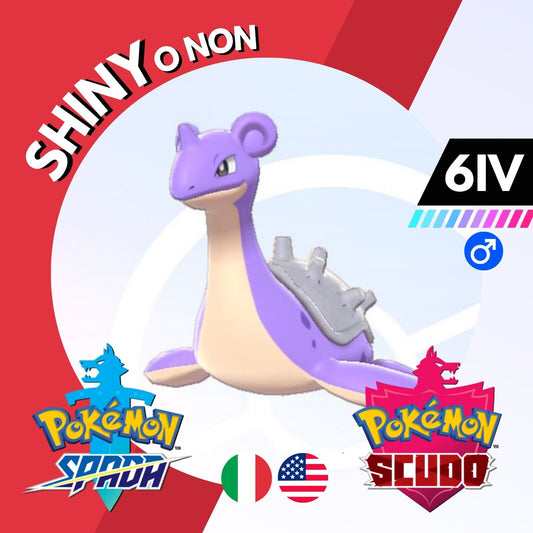 Lapras Shiny o Non 6 IV Competitivo Legit Pokemon Spada Scudo Sword Shield