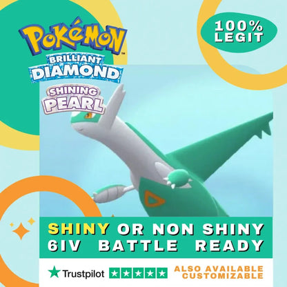 Latios Shiny ✨ or Non Shiny Pokémon Brilliant Diamond Shining Pearl Battle Ready 6 IV Competitive 100% Legit Level 100 Customizable Custom OT by Shiny Living Dex | Shiny Living Dex