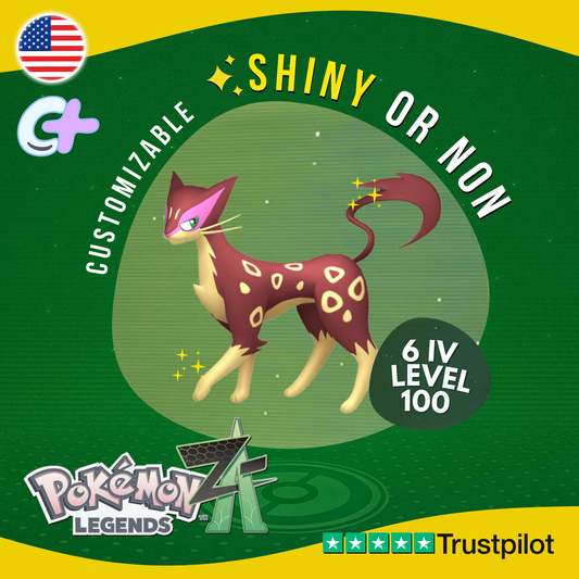 Liepard Shiny or Non ✨6 IV Pokémon Legends Z-A Competitive Customizable ZA Z A