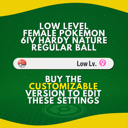 Litleo Female Shiny or Non 6 IV Pokémon Legends Z-A Competitive Customizable ZA