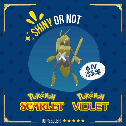 Lokix Shiny or Non ✨ 6 IV Competitive Customizable Pokémon Scarlet Violet by Shiny Living Dex | Shiny Living Dex