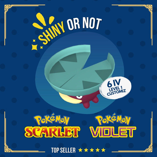 Lotad Shiny or Non ✨ 6 IV Customizable Nature Level OT Pokémon Scarlet Violet by Shiny Living Dex | Shiny Living Dex