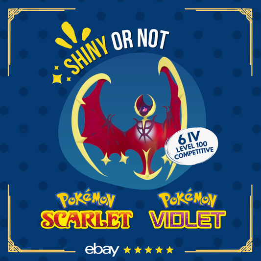 Lunala Shiny or Non ✨ 6 IV Competitive Customizable Pokémon Scarlet Violet by Shiny Living Dex | Shiny Living Dex