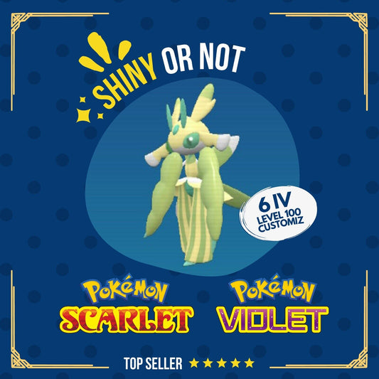 Lurantis Shiny or Non ✨ 6 IV Competitive Customizable Pokémon Scarlet Violet by Shiny Living Dex | Shiny Living Dex