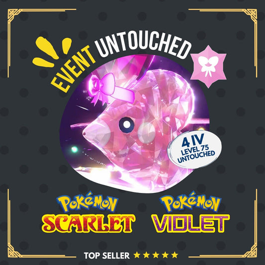 Luvdisc Valentine’s Day Tera Raid Event 2024 Untouched Pokémon Scarlet Violet Non Shiny Lv. 75 by Shiny Living Dex | Shiny Living Dex