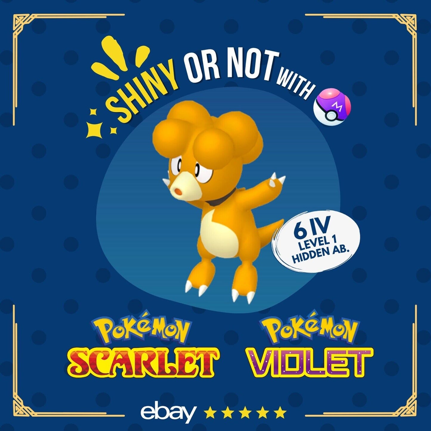 Magby Shiny or Non ✨ 6 IV Customizable Nature Level OT Pokémon Scarlet Violet by Shiny Living Dex | Shiny Living Dex