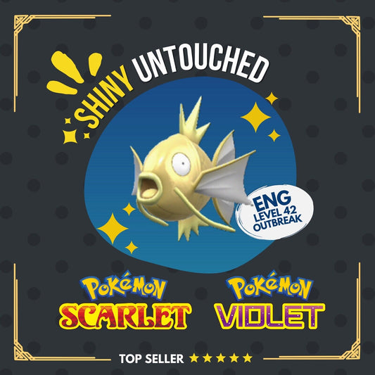Magikarp Shiny Event Strike Gold Mass Outbreak Untouched Pokémon Scarlet Violet Shiny by Shiny Living Dex | Shiny Living Dex