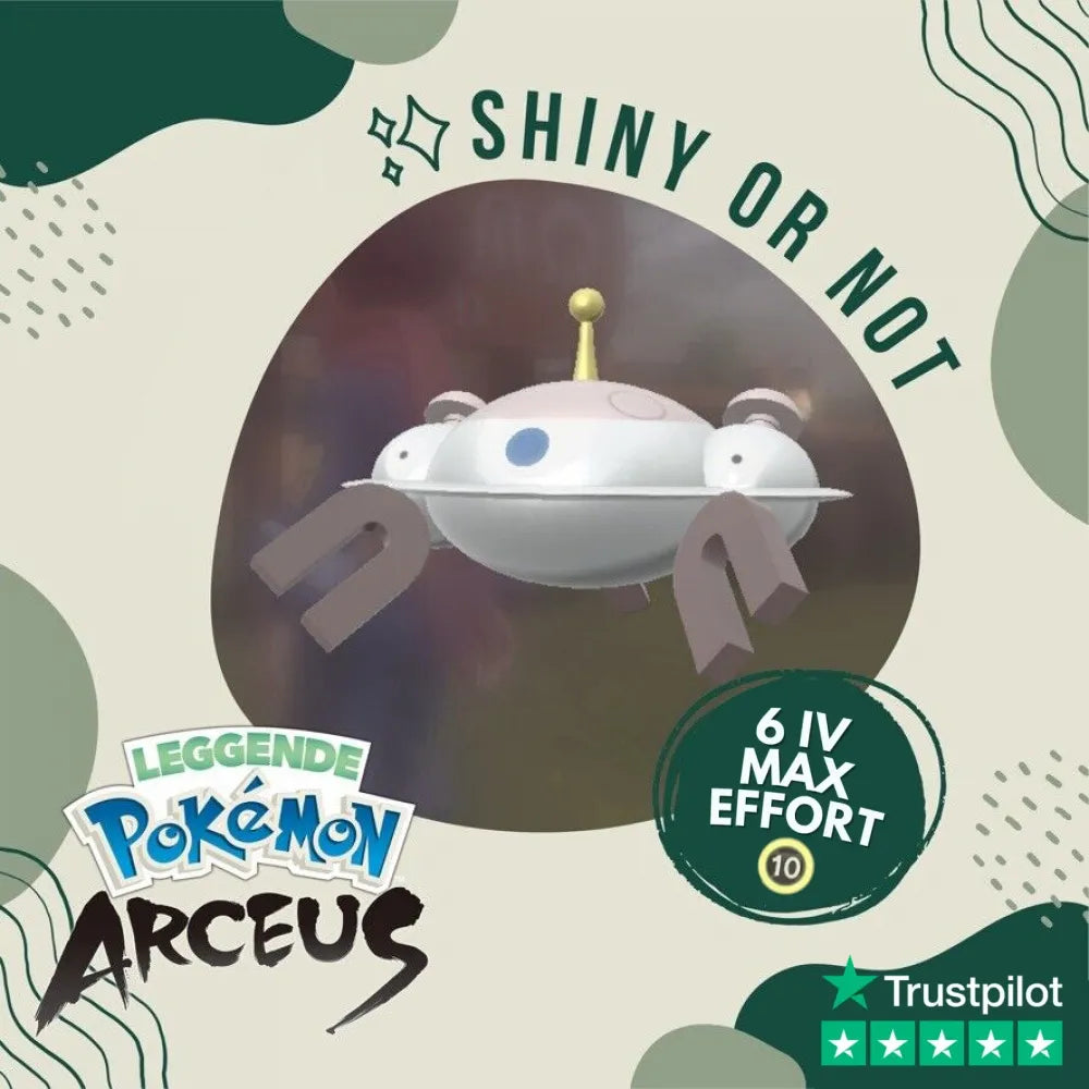 Magnezon Shiny ✨ Legends Pokémon Arceus 6 IV Max Effort Custom OT Level Gender by Shiny Living Dex | Shiny Living Dex