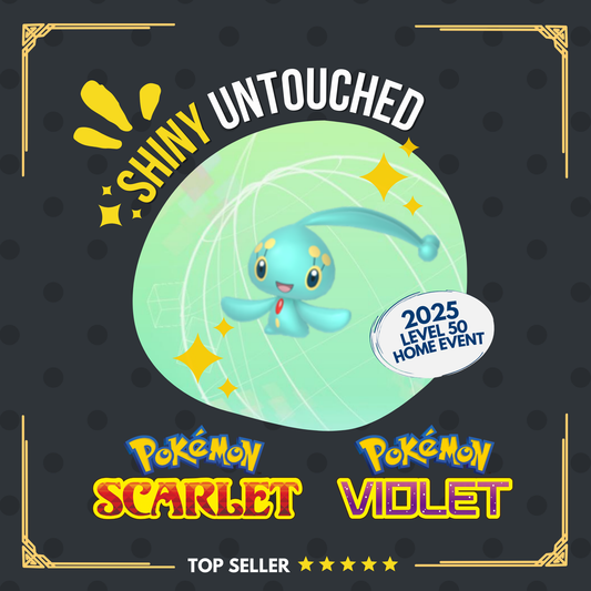 Manaphy Shiny 2025 Event HOME Untouched IV 250128 Pokémon Scarlet Violet