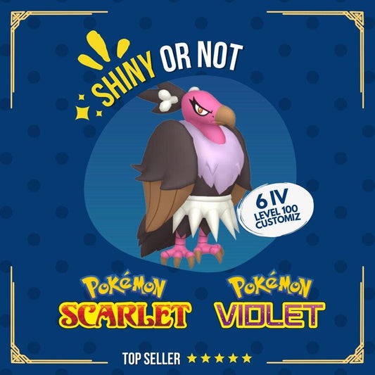 Mandibuzz Shiny or Non ✨ 6 IV Competitive Customizable Pokémon Scarlet Violet by Shiny Living Dex | Shiny Living Dex