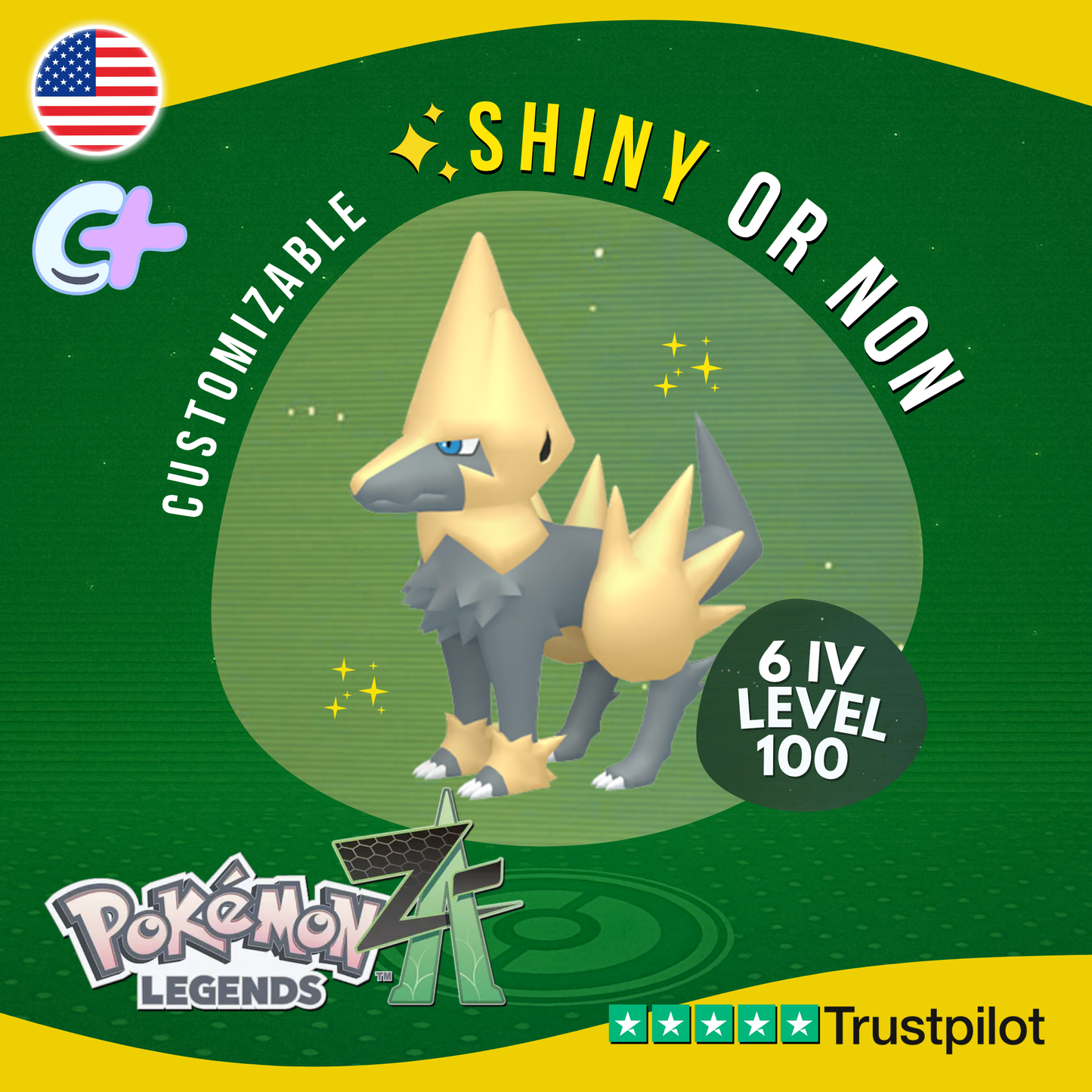 Manectric Shiny or Non ✨6 IV Pokémon Legends Z-A Competitive Customizable ZA Z A