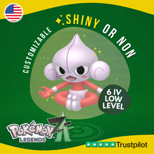 Meditite Shiny or Non ✨ 6 IV Pokémon Legends Z-A Competitive Customizable ZA Z A