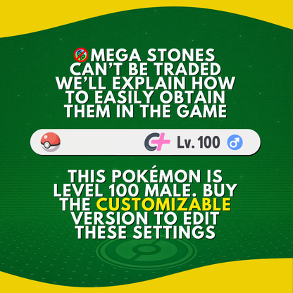 Mega Aerodactyl Shiny or Non ✨ 6 IV Pokémon Legends Z-A Battle Ready ZA Z A