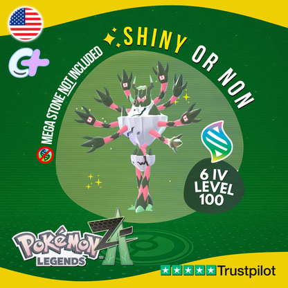 Mega Barbaracle Shiny or Non ✨ 6 IV Pokémon Legends Z-A Battle Ready ZA Z A