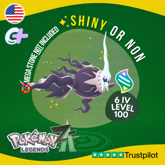 Mega Darkrai Shiny or Non Shiny ✨ 6 IV Pokémon Legends Z-A Battle Ready ZA Z A