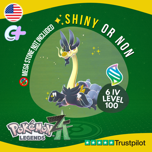 Mega Drampa Shiny or Non ✨ 6 IV Pokémon Legends Z-A Battle Ready ZA Z A