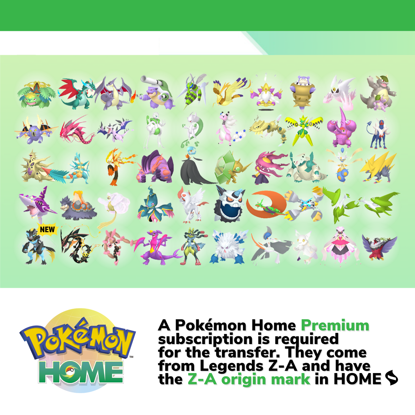 Mega Evolution Bundle Legends Z-A Pokémon HOME Complete Collection Shiny & Non Shiny 6 IV Ranked Battle Ready All Mega Evolved Forms