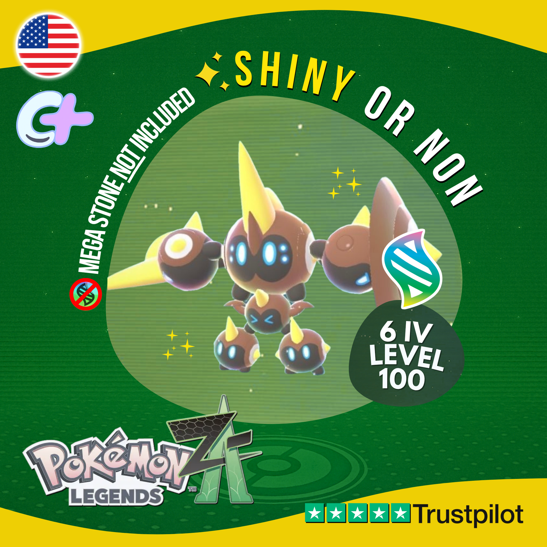Mega Falinks Shiny or Non ✨ 6 IV Pokémon Legends Z-A Battle Ready ZA Z –  Shiny Living Dex