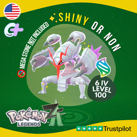 Mega Golisopod Shiny or Non ✨ 6 IV Pokémon Legends Z-A Battle Ready ZA Z A