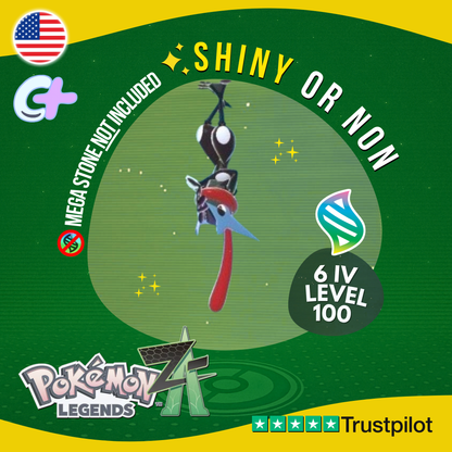 Mega Greninja Shiny or Non ✨ 6 IV Pokémon Legends Z-A Battle Ready ZA Z A