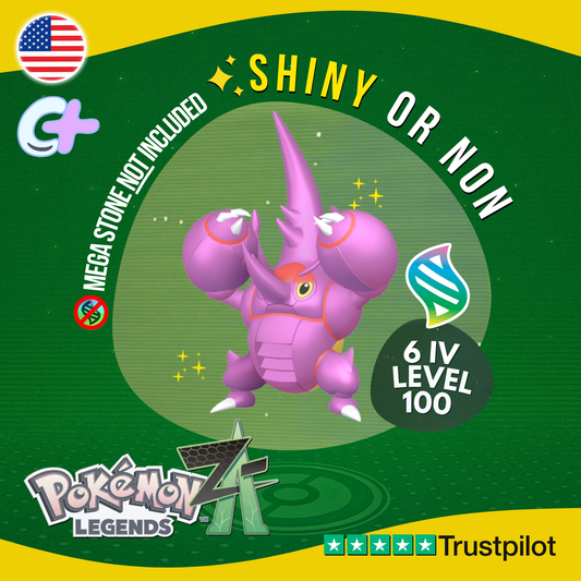 Mega Heracross Shiny or Non ✨ 6 IV Pokémon Legends Z-A Battle Ready ZA Z A
