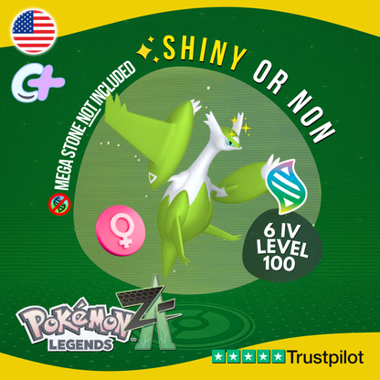 Mega Latias Shiny or Non ✨ 6 IV Pokémon Legends Z-A Battle Ready ZA Z A