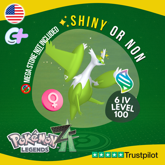 Mega Latias Shiny or Non ✨ 6 IV Pokémon Legends Z-A Battle Ready ZA Z A