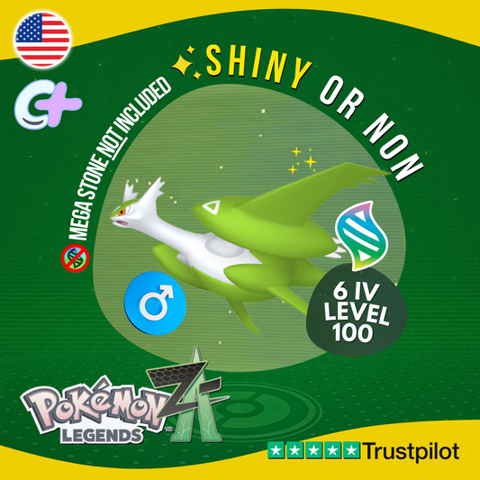 Mega Latios Shiny or Non ✨ 6 IV Pokémon Legends Z-A Battle Ready ZA Z A