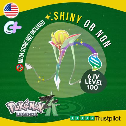 Mega Malamar Shiny or Non ✨ 6 IV Pokémon Legends Z-A Battle Ready ZA Z A