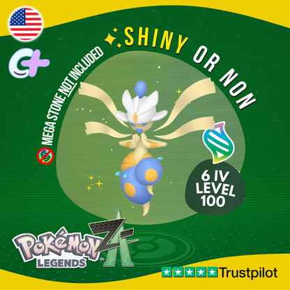 Mega Medicham Shiny or Non ✨ 6 IV Pokémon Legends Z-A Battle Ready ZA Z A