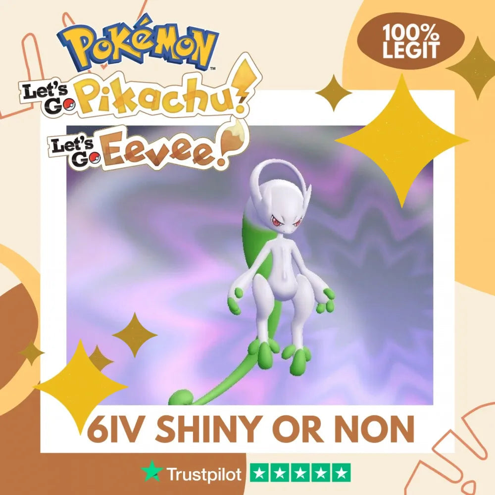 Mega Mewtwo Y Shiny ✨ or Non Shiny Pokémon Let's Go Pikachu Eevee Level 100 Competitive Battle Ready 6 IV 100% Legit Legal Customizable Custom OT by Shiny Living Dex | Shiny Living Dex