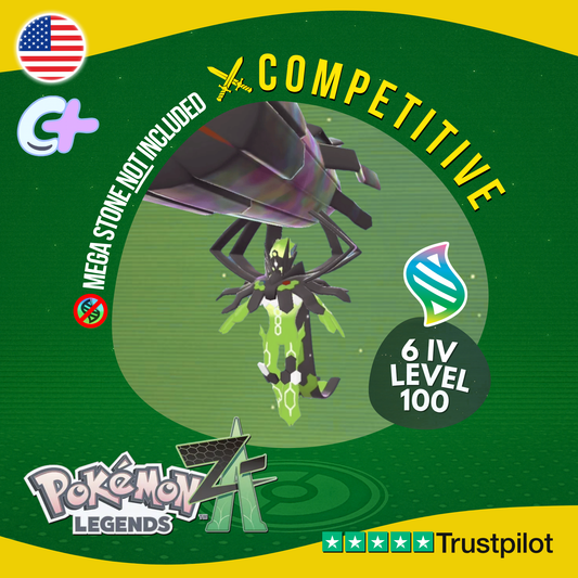 Mega Zygarde Non Shiny Competitive 6 IV Pokémon Legends Z-A Battle Ready ZA Z A
